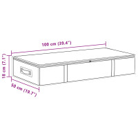 Produktbild för Förvaringslåda med transparent toppfönster 6 pcs Grå