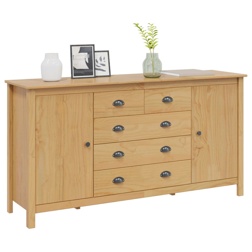 Produktbild för Sideboard HILL Honung brun 154 x 40 x 80 cm Massivt furu