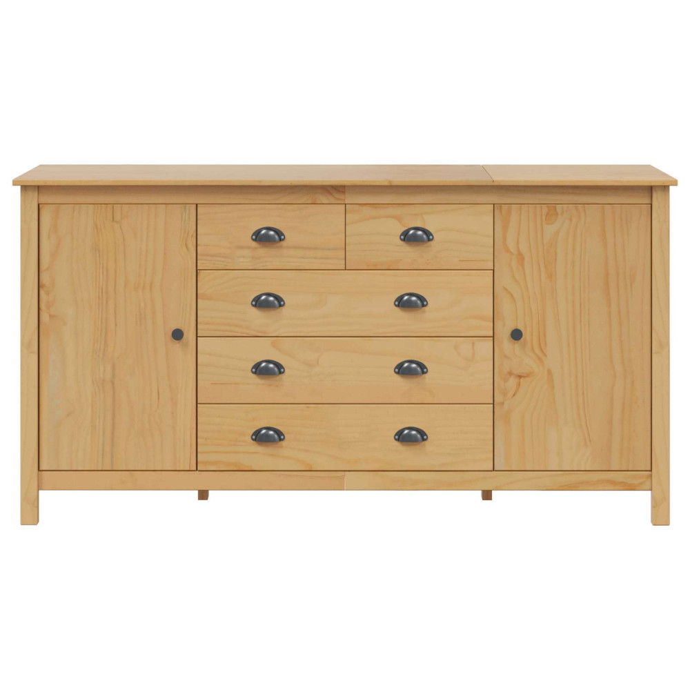 Produktbild för Sideboard HILL Honung brun 154 x 40 x 80 cm Massivt furu