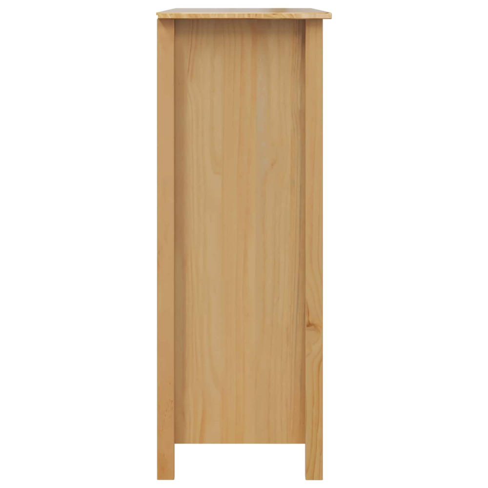 Produktbild för Vinskåp HILL Honung brun 79,5 x 40 x 107,5 cm Massiv furu