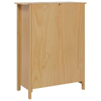 Produktbild för Vinskåp HILL Honung brun 79,5 x 40 x 107,5 cm Massiv furu