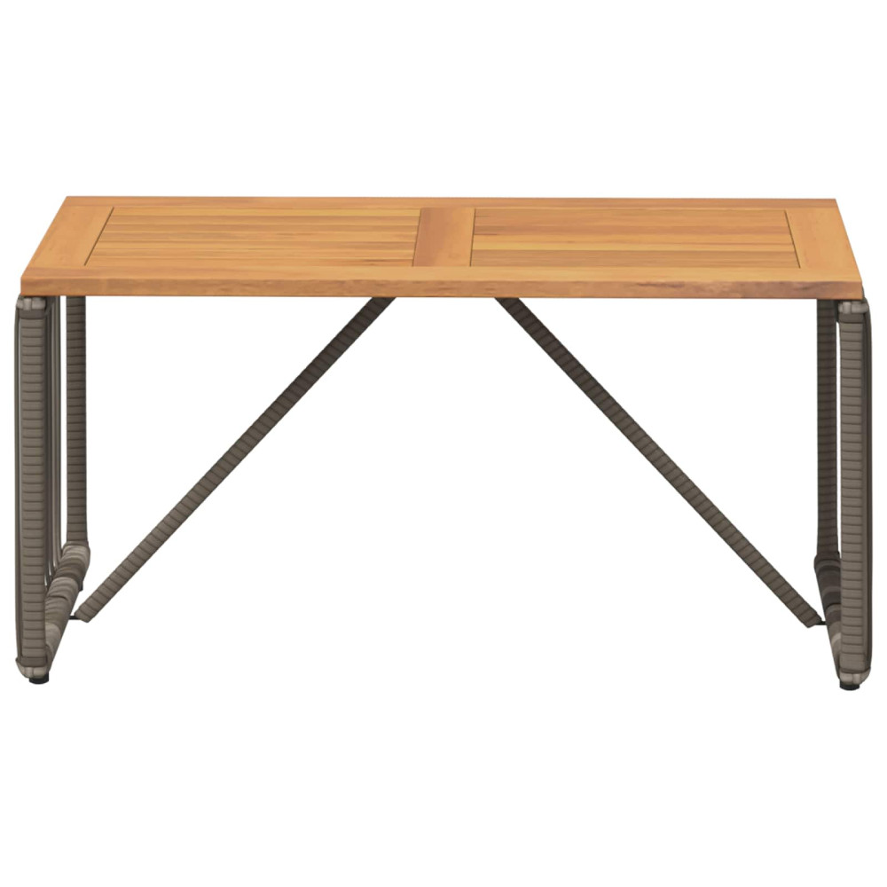 Produktbild för Utomhusbord Grå och Brun 80 x 40 x 40 cm konstrotting