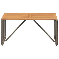 Produktbild för Utomhusbord Grå och Brun 80 x 40 x 40 cm konstrotting