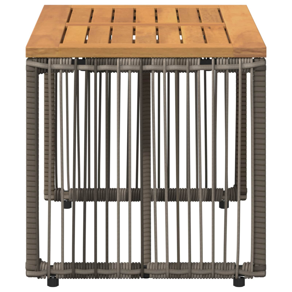 Produktbild för Utomhusbord Grå och Brun 80 x 40 x 40 cm konstrotting