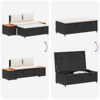 Produktbild för Utomhussoffset 4 -Seater 4 pcs 55 x 30 x 39 cm