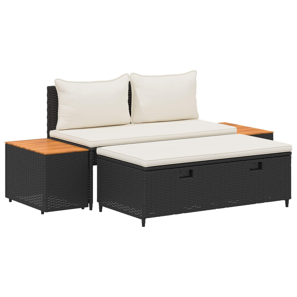 Produktbild för Utomhussoffset 4 -Seater 4 pcs 55 x 30 x 39 cm