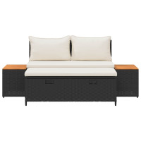 Produktbild för Utomhussoffset 4 -Seater 4 pcs 55 x 30 x 39 cm