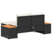 Produktbild för Utomhussoffset 4 -Seater 4 pcs 55 x 30 x 39 cm