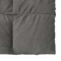 Produktbild för Vinter Täcke Quiltad Ljusgrå 155 x 200 cm Mikrofiber