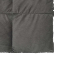Produktbild för Vinter Täcke Quiltad Ljusgrå 240 x 260 cm Mikrofiber