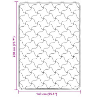 Produktbild för Sommar Duvet Antracit 140 x 220 cm Mikrofiber och Teddyfleece