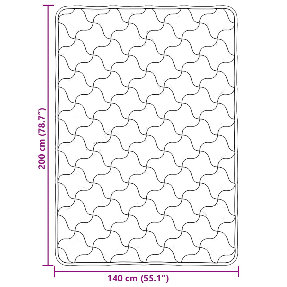 Produktbild för Sommar Duvet Ljusgrå 140 x 220 cm Mikrofiber och Teddyfleece