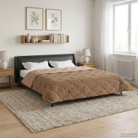 Produktbild för Sommar Duvet Taupe 220 x 240 cm Mikrofiber och Teddyfleece