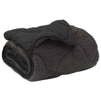 Produktbild för Full Års-Duvet Quiltad Antracit 135 x 200 cm