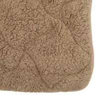 Produktbild för Vinter Täcke Taupe 220 x 240 cm Mikrofiber och Teddyfleece