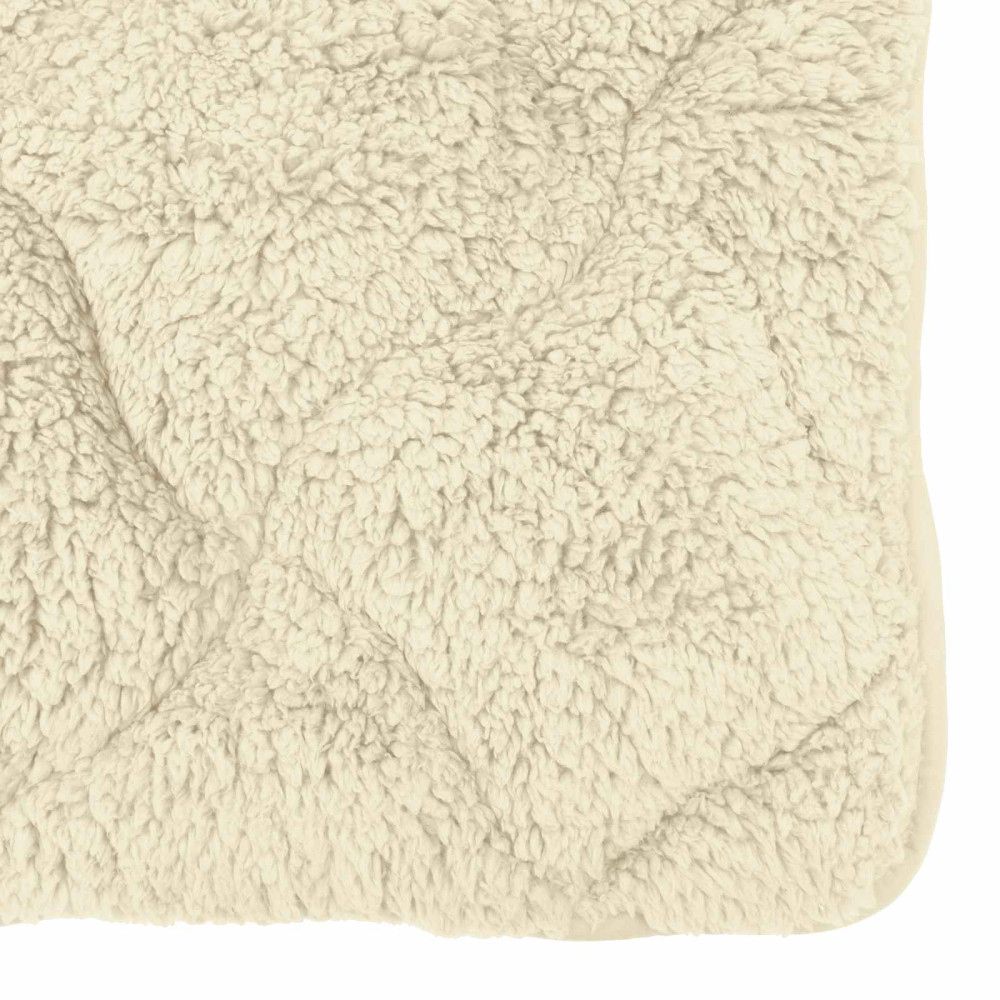 Produktbild för Vinter Täcke Kräm 200 x 240 cm Mikrofiber och Teddyfleece