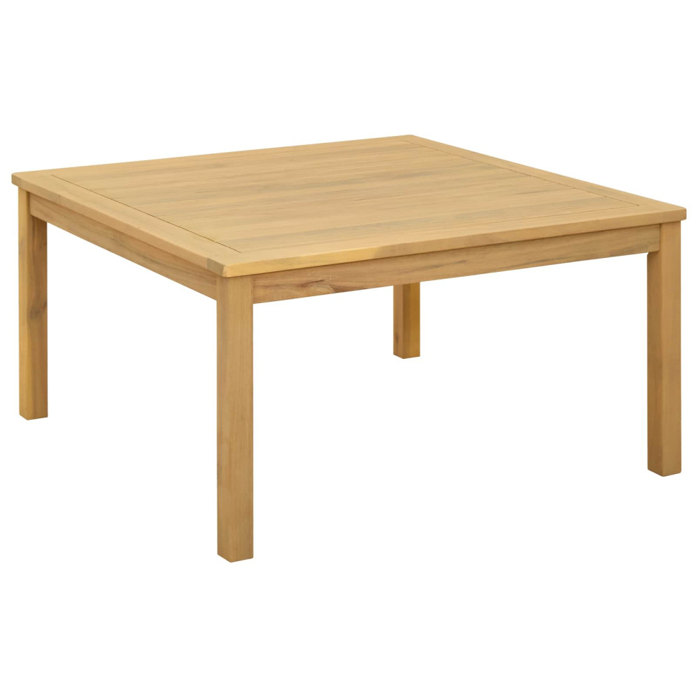 Produktbild för Kaffeebord Ljus akacia 85 x 85 x 45 cm Massivt Akaciaträ
