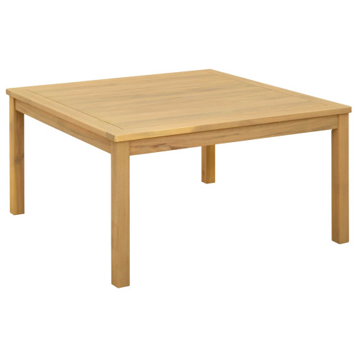 vidaXL Kaffeebord Ljus akacia 85 x 85 x 45 cm Massivt Akaciaträ