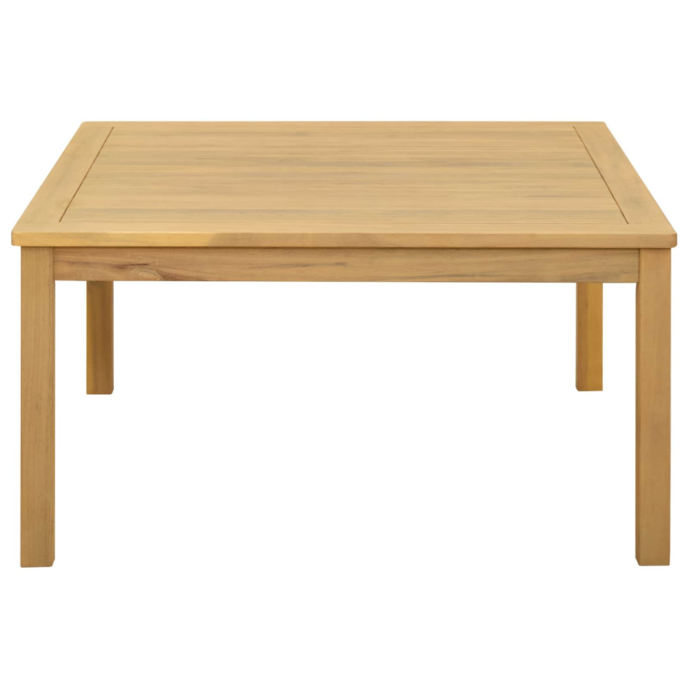 Produktbild för Kaffeebord Ljus akacia 85 x 85 x 45 cm Massivt Akaciaträ