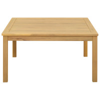 Produktbild för Kaffeebord Ljus akacia 85 x 85 x 45 cm Massivt Akaciaträ