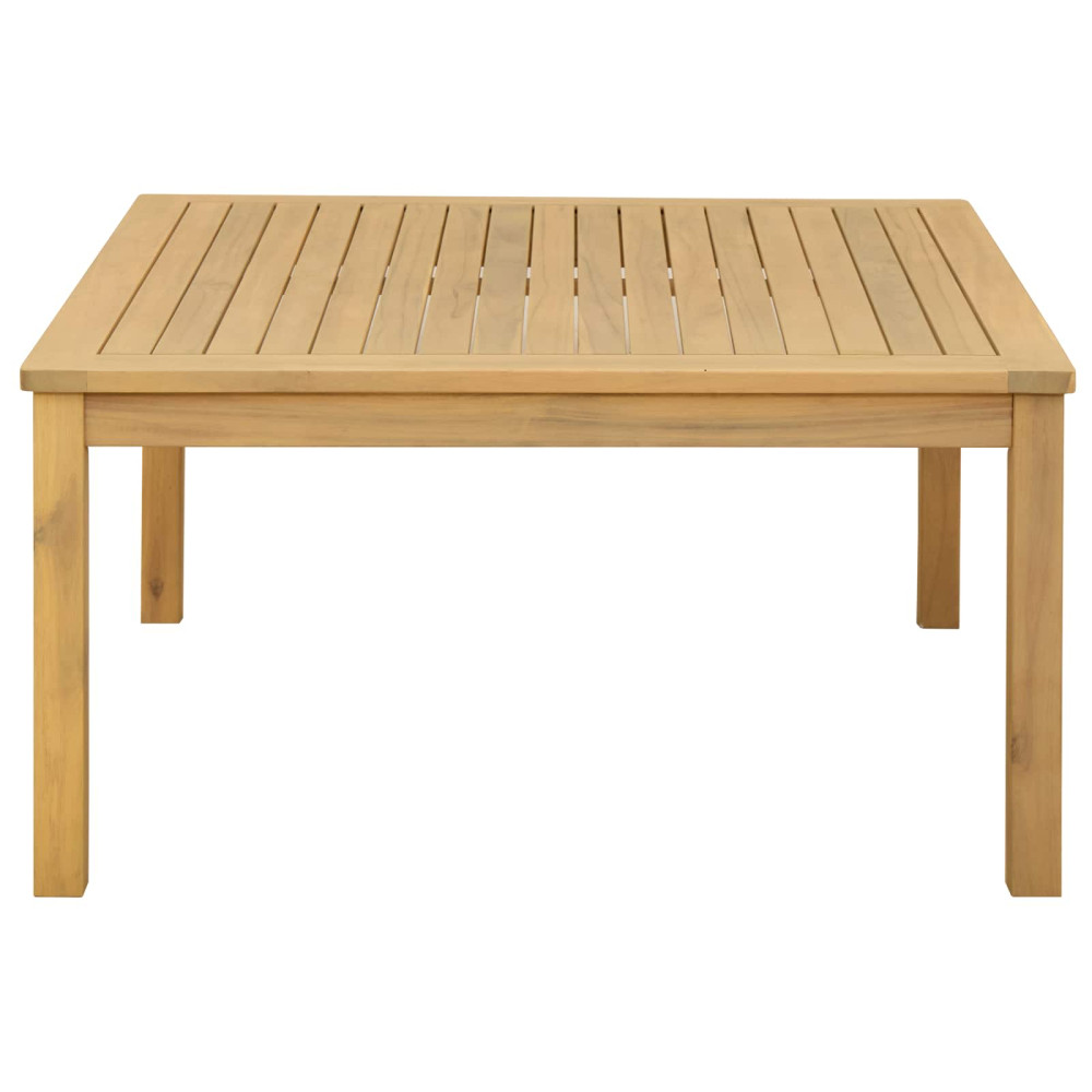 Produktbild för Kaffeebord Ljus akacia 85 x 85 x 45 cm Massivt Akaciaträ