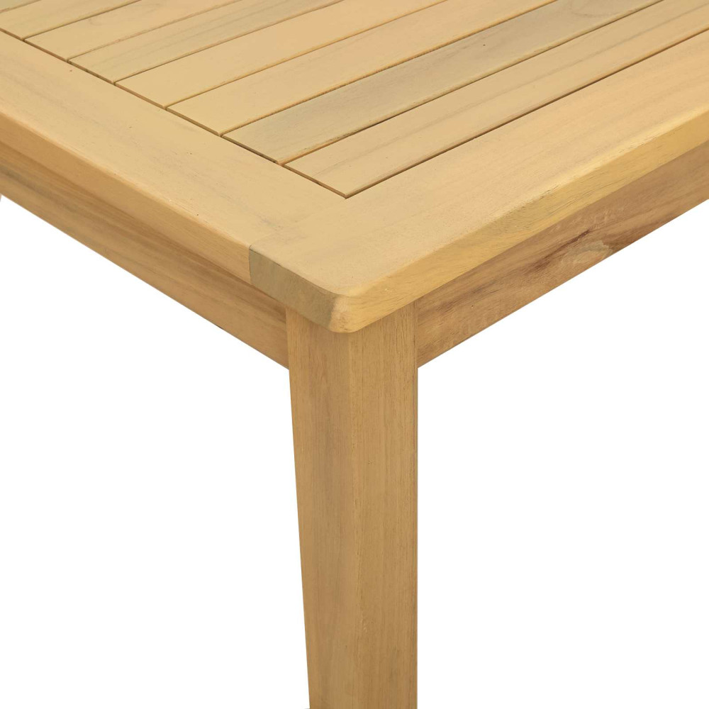 Produktbild för Kaffeebord Ljus akacia 85 x 85 x 45 cm Massivt Akaciaträ