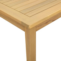 Produktbild för Kaffeebord Ljus akacia 85 x 85 x 45 cm Massivt Akaciaträ