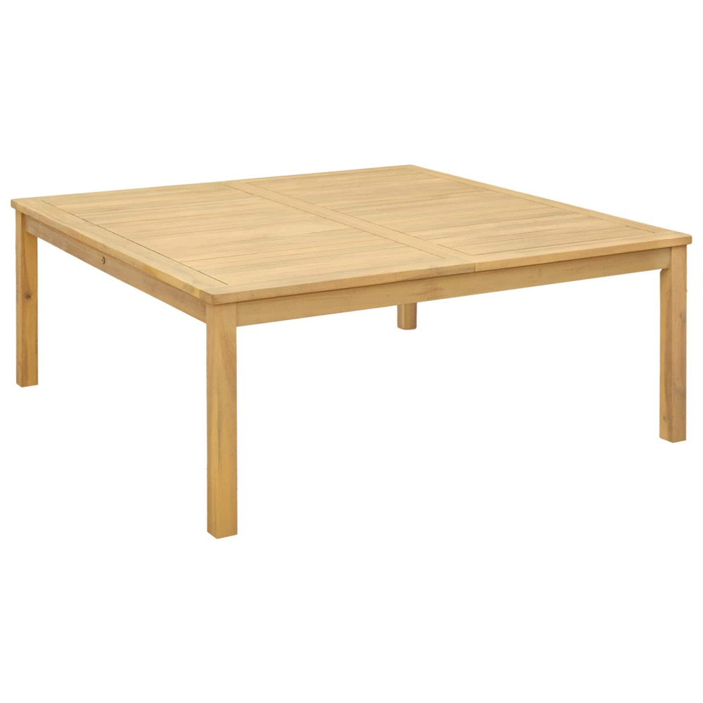 Produktbild för Kaffeebord Ljus akacia 110 x 110 x 45 cm Massivt Akaciaträ