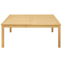 Produktbild för Kaffeebord Ljus akacia 110 x 110 x 45 cm Massivt Akaciaträ