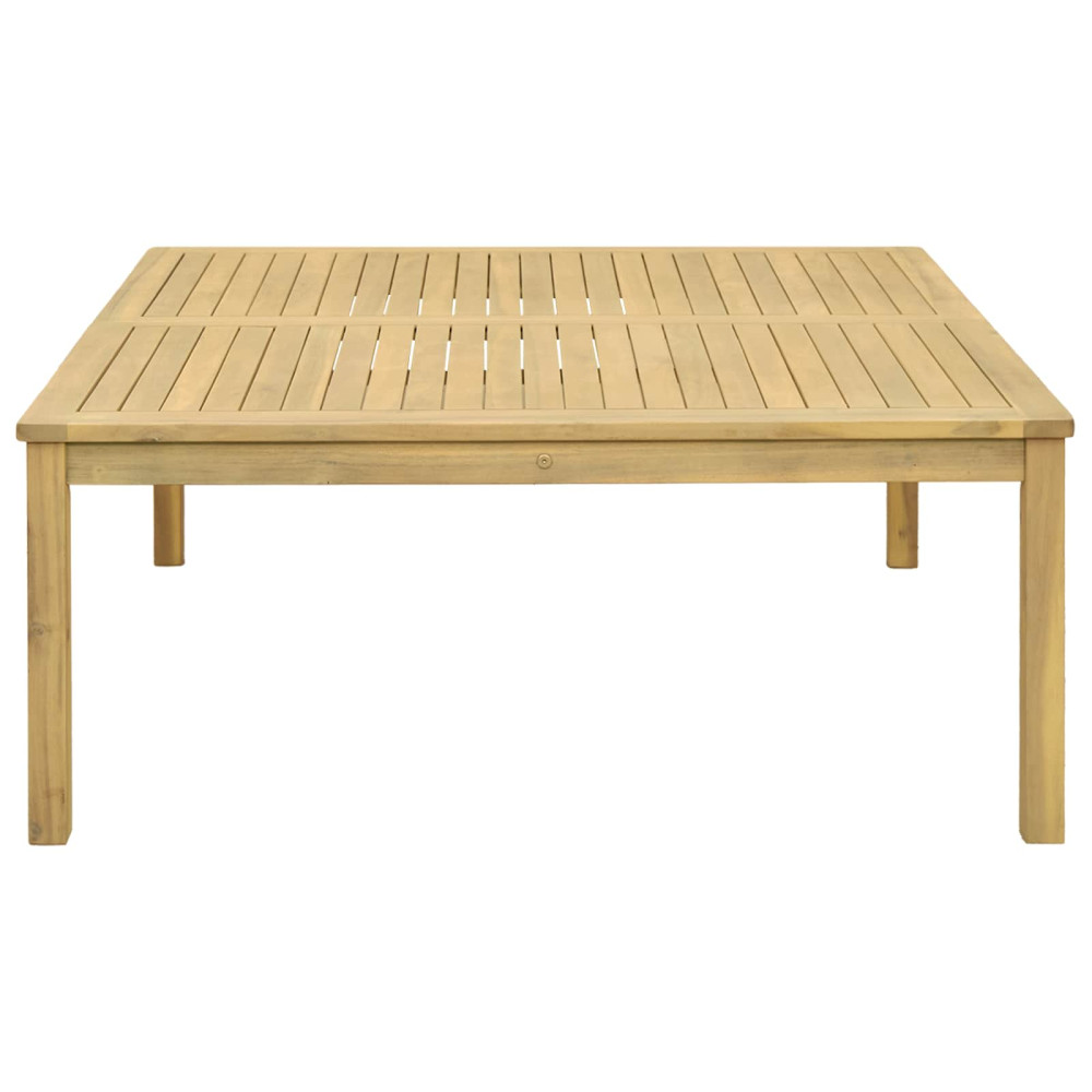 Produktbild för Kaffeebord Ljus akacia 110 x 110 x 45 cm Massivt Akaciaträ