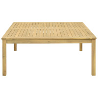 Produktbild för Kaffeebord Ljus akacia 110 x 110 x 45 cm Massivt Akaciaträ