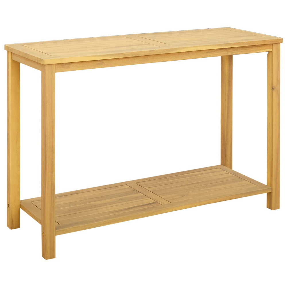 Produktbild för Trädgårdskonsolbord Ljus akacia 110 x 40 x 75 cm