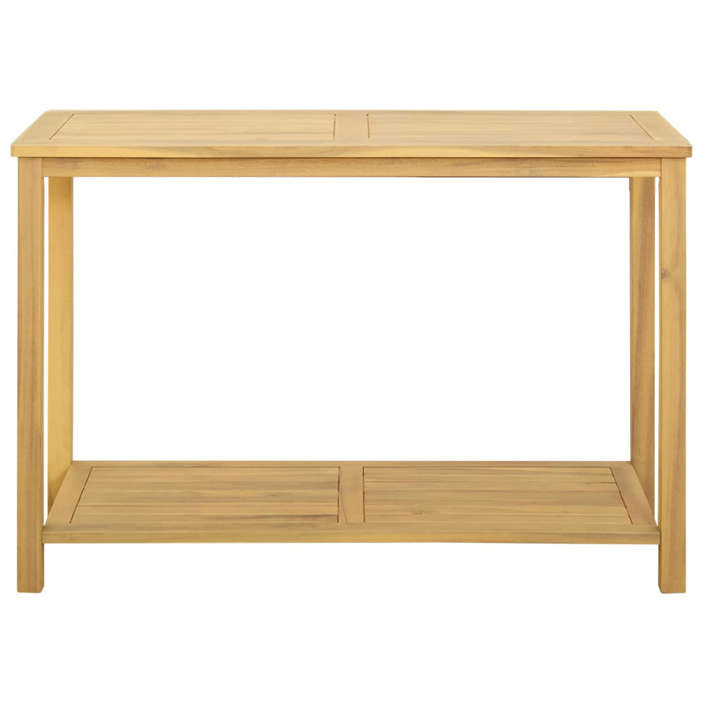 Produktbild för Trädgårdskonsolbord Ljus akacia 110 x 40 x 75 cm