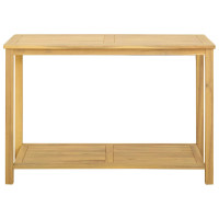 Produktbild för Trädgårdskonsolbord Ljus akacia 110 x 40 x 75 cm