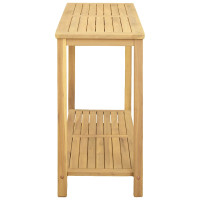 Produktbild för Trädgårdskonsolbord Ljus akacia 110 x 40 x 75 cm