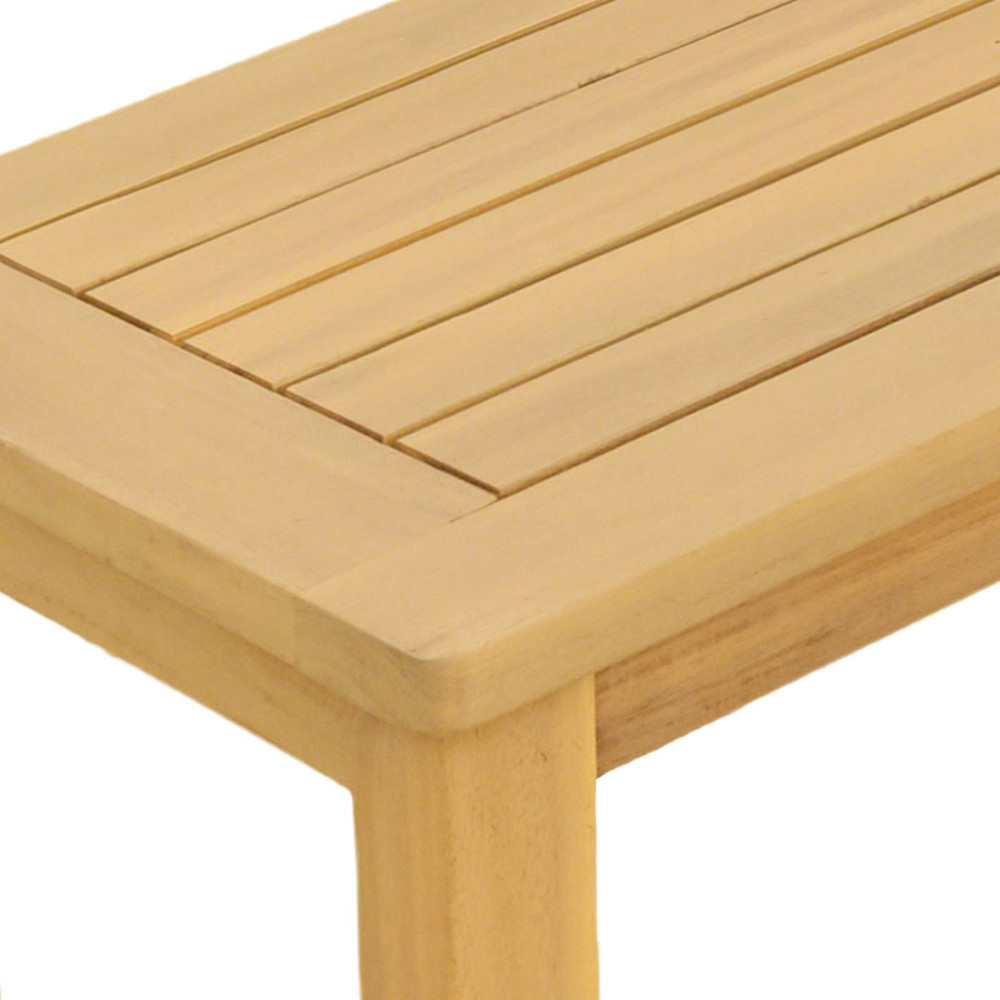 Produktbild för Trädgårdskonsolbord Ljus akacia 110 x 40 x 75 cm