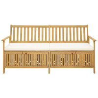 Produktbild för Förvaringsbänk med kudde med lagring med dörr 170 x 63 x 84 cm