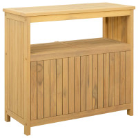 Produktbild för Trädgårdskonsolbord Ljus akacia 80 x 35 x 75 cm