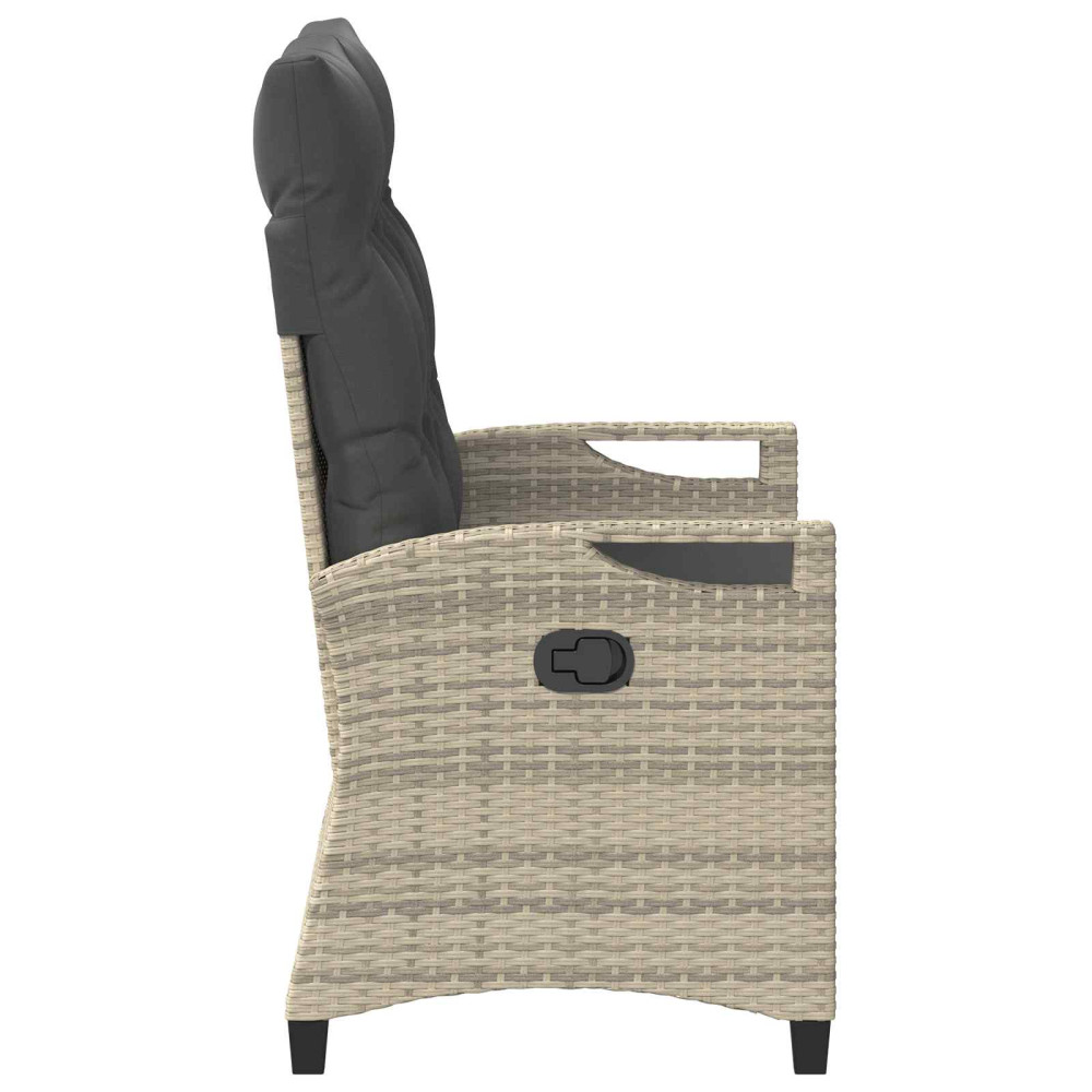 Produktbild för Trädgårdsbänk med kudde 105 x 60 x 112 cm stål