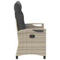 Produktbild för Trädgårdsbänk med kudde 105 x 60 x 112 cm stål