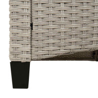 Produktbild för Trädgårdsbänk med kudde 105 x 60 x 112 cm stål