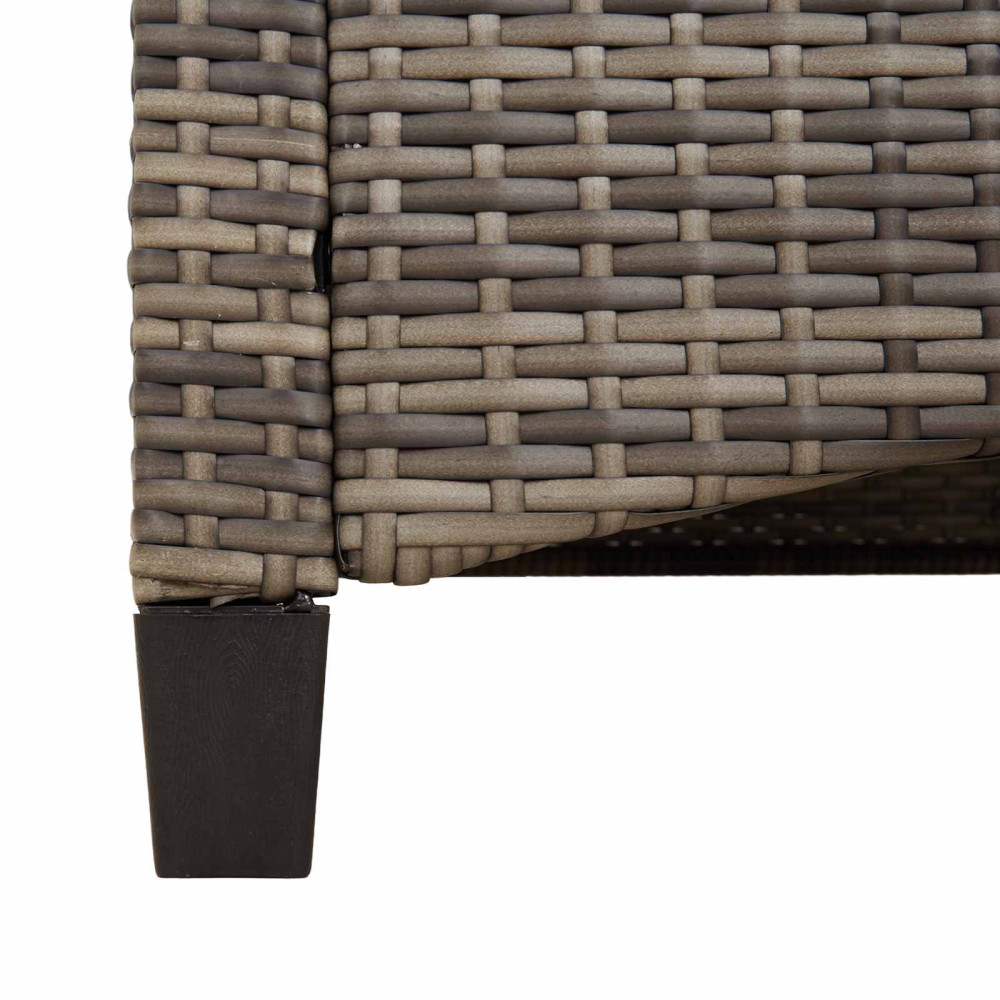 Produktbild för Trädgårdsbänk med kudde 105 x 60 x 112 cm stål