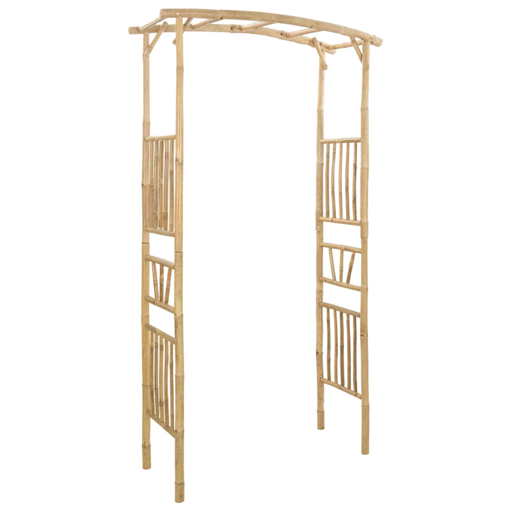 Produktbild för Trädgårdsbåge Naturfärg 110 x 40 x 205 cm Bambus
