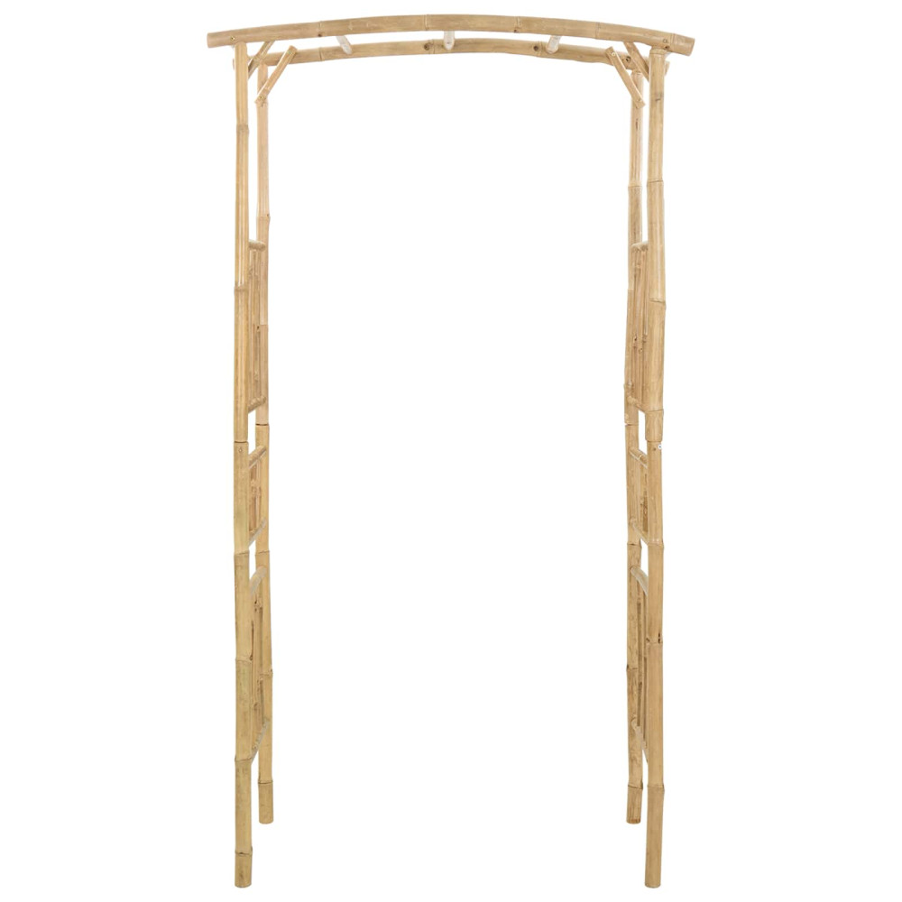 Produktbild för Trädgårdsbåge Naturfärg 110 x 40 x 205 cm Bambus