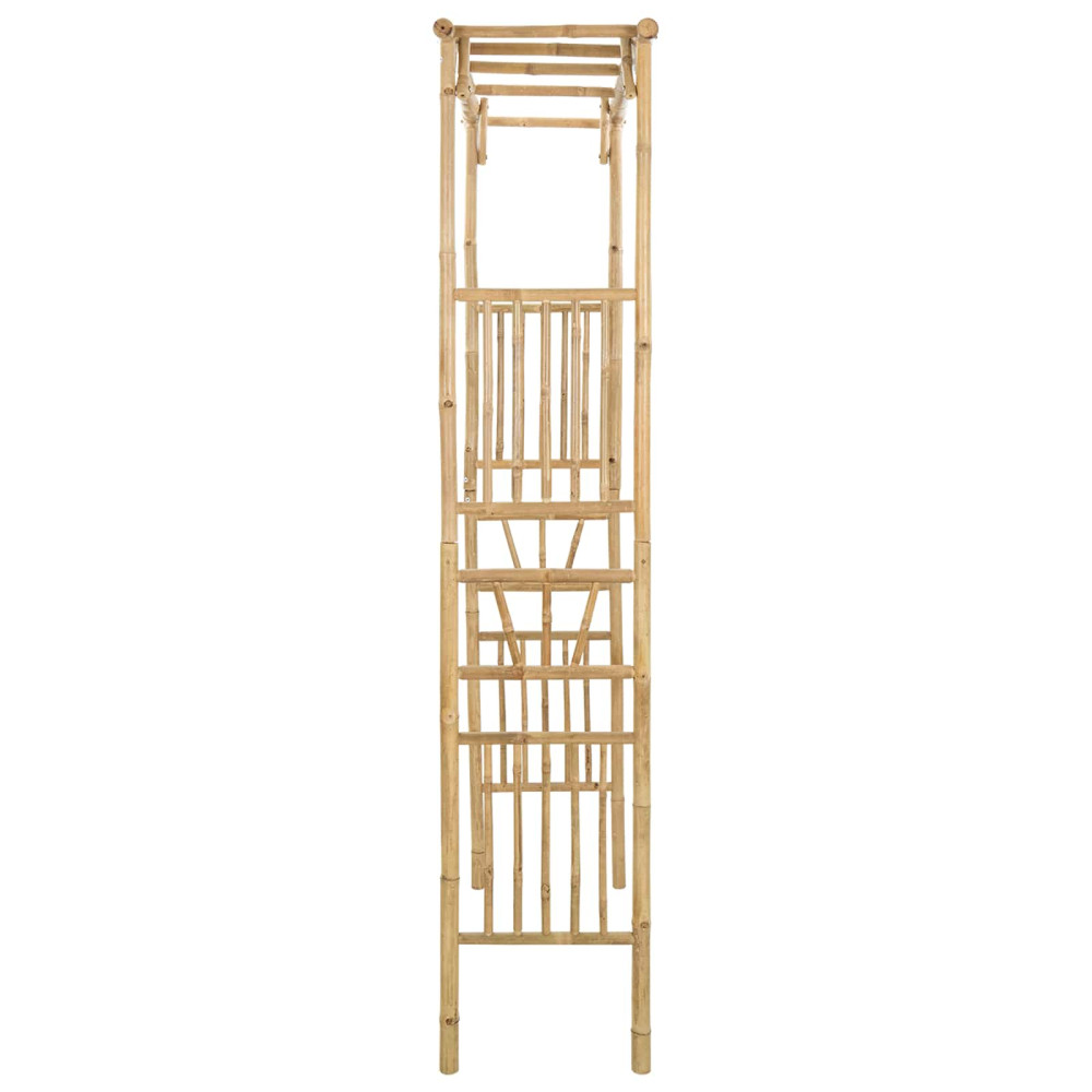 Produktbild för Trädgårdsbåge Naturfärg 110 x 40 x 205 cm Bambus