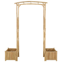 Produktbild för Trädgårdsbåge Naturfärg 177 x 40 x 205 cm Bambus