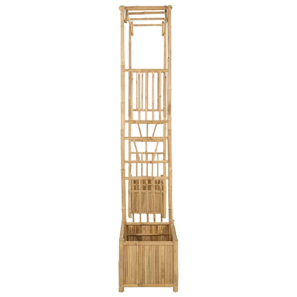 Produktbild för Trädgårdsbåge Naturfärg 177 x 40 x 205 cm Bambus