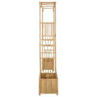 Produktbild för Trädgårdsbåge Naturfärg 177 x 40 x 205 cm Bambus