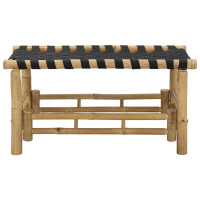 Produktbild för Trädgårdsbänk 80 x 38 x 40 cm Bambus Naturfärg Rektangulär