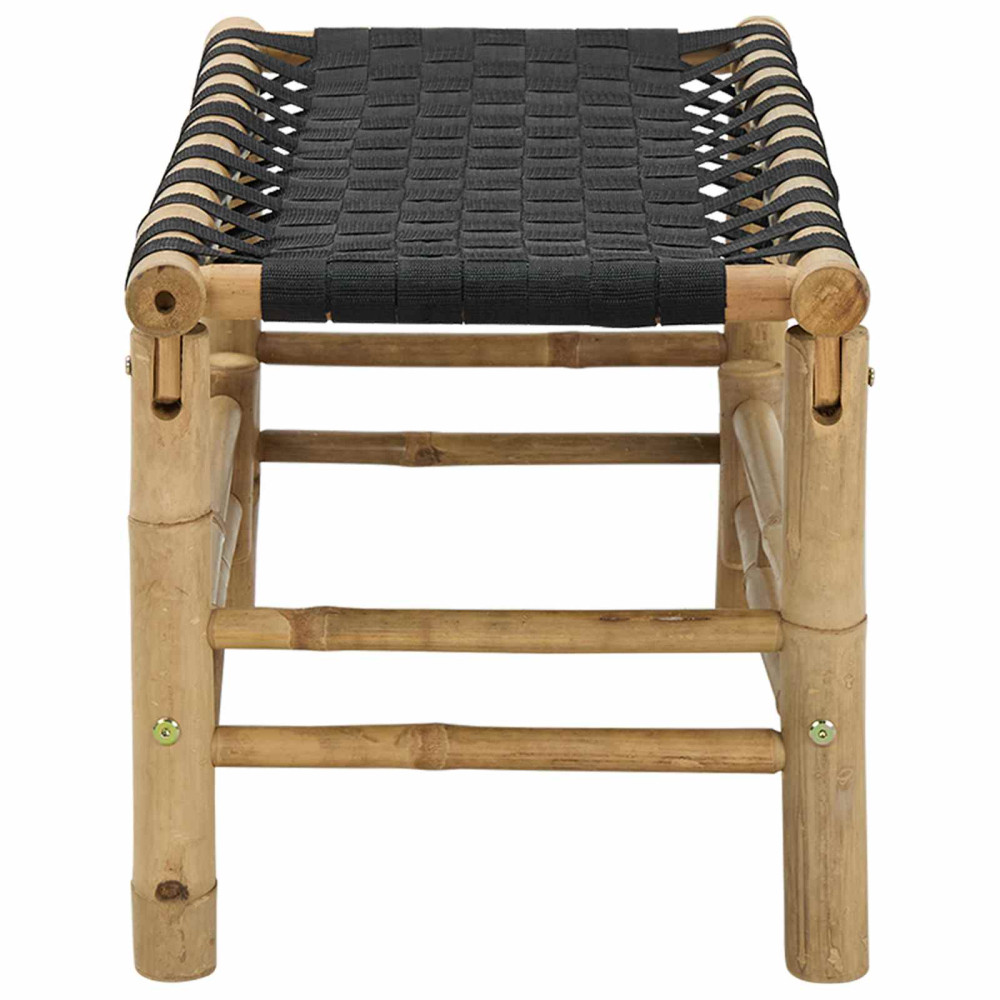 Produktbild för Trädgårdsbänk 80 x 38 x 40 cm Bambus Naturfärg Rektangulär